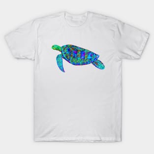 Psychedelic neon sea turtle T-Shirt